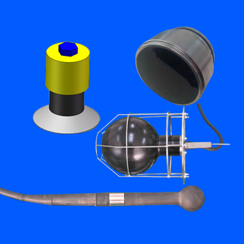 Ultrasone hoog vermogen breedband transducer mariene detectie